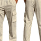 Herrenhose in voller Größe mit Kordelzug und Taschen, Übergröße - FreeWave Fashion 