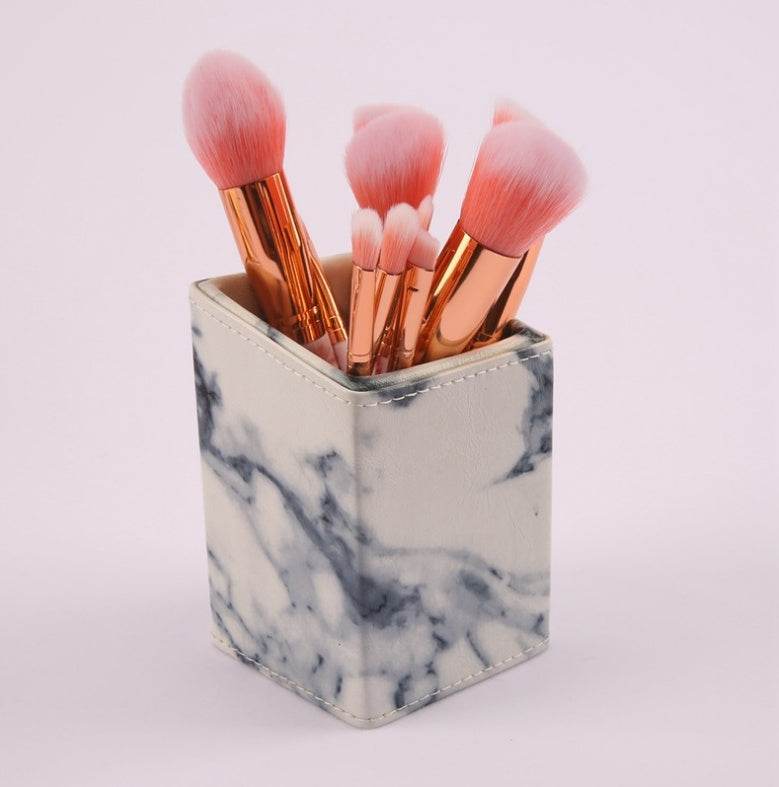 10 Marmor-Make-up-Pinsel-Sets, Beauty-Tools, Rouge, Lidschatten, Gesichtsmodifikation, 5 große und 5 kleine Explosionen. - FreeWave Fashion 