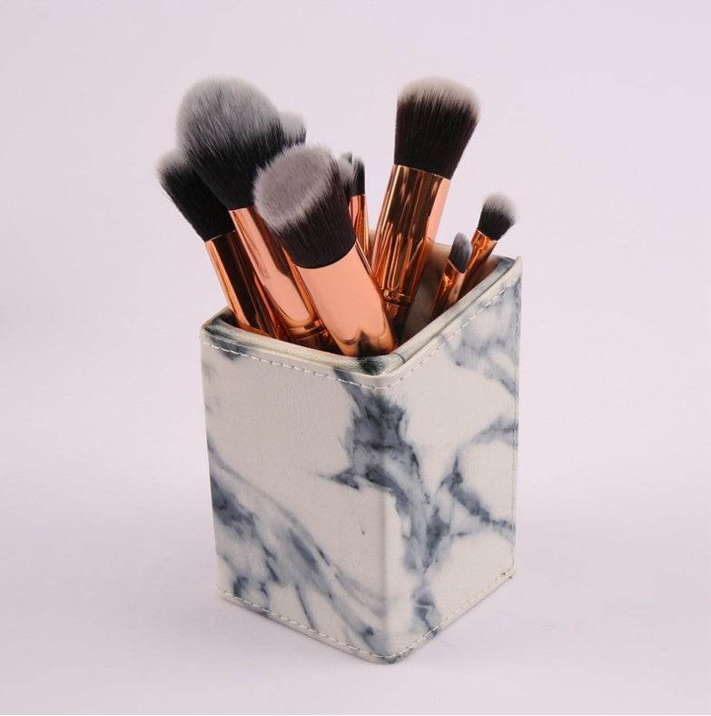 10 Marmor-Make-up-Pinsel-Sets, Beauty-Tools, Rouge, Lidschatten, Gesichtsmodifikation, 5 große und 5 kleine Explosionen. - FreeWave Fashion 
