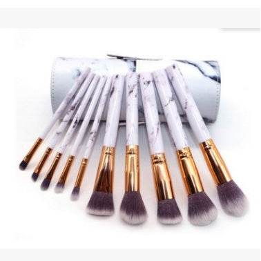 10 Marmor-Make-up-Pinsel-Sets, Beauty-Tools, Rouge, Lidschatten, Gesichtsmodifikation, 5 große und 5 kleine Explosionen. - FreeWave Fashion 