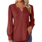 Elegantes Lockeres Damen Top Plissee
