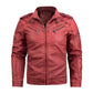 Lederjacke Herren Vintage  Stehkragen