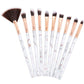 10 Marmor-Make-up-Pinsel-Sets, Beauty-Tools, Rouge, Lidschatten, Gesichtsmodifikation, 5 große und 5 kleine Explosionen. - FreeWave Fashion 