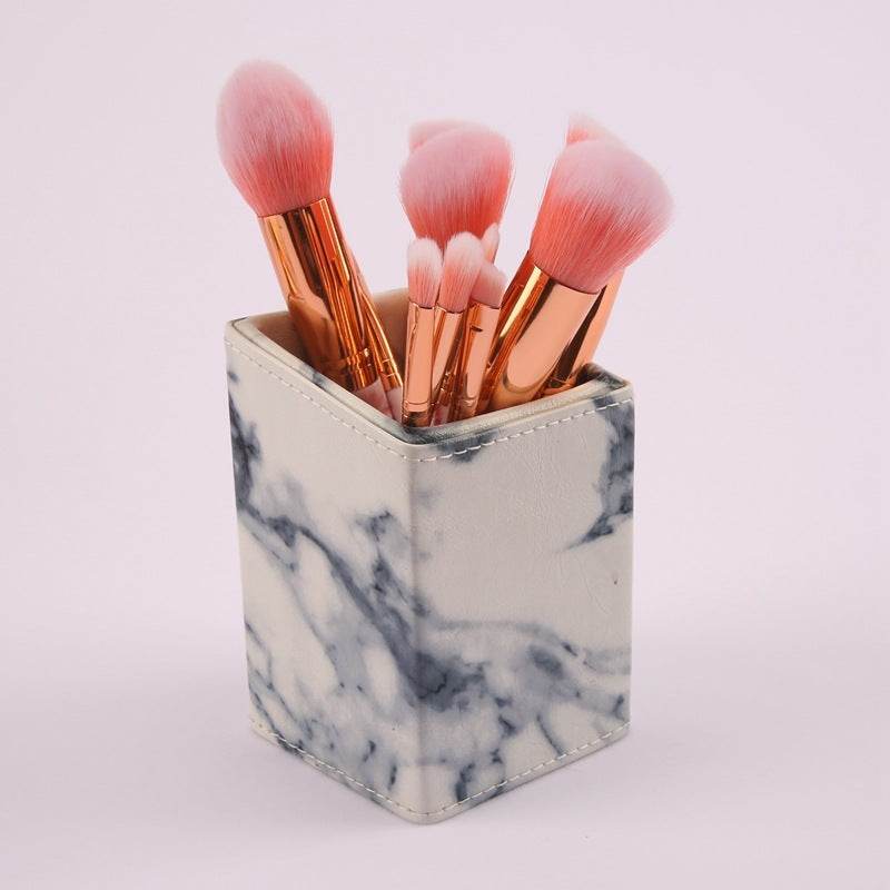 10 Marmor-Make-up-Pinsel-Sets, Beauty-Tools, Rouge, Lidschatten, Gesichtsmodifikation, 5 große und 5 kleine Explosionen. - FreeWave Fashion 