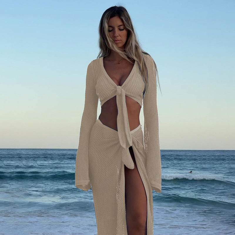 Strandfeeling Schnürrock zweiteilig für unbeschwerte Tage am Strand - FreeWave Fashion