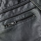 Lederjacke Herren Vintage  Stehkragen
