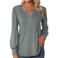 Elegantes Lockeres Damen Top Plissee