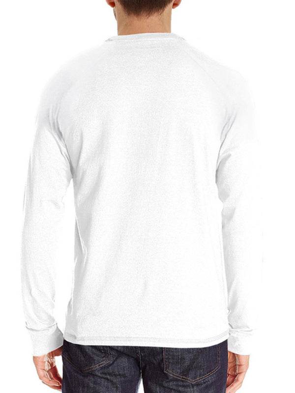 Herren T-Shirt mit Knopfleiste - FreeWave Fashion 