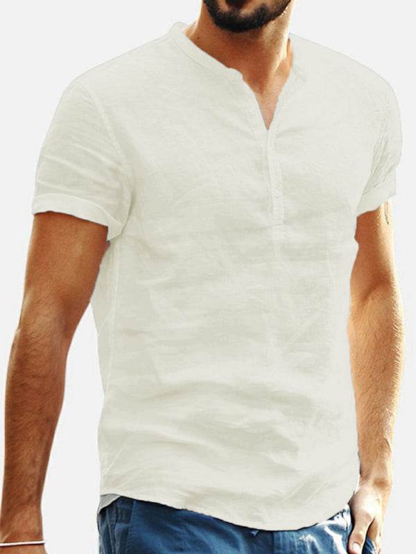 Hemd aus Baumwolle und Leinen - FreeWave Fashion 