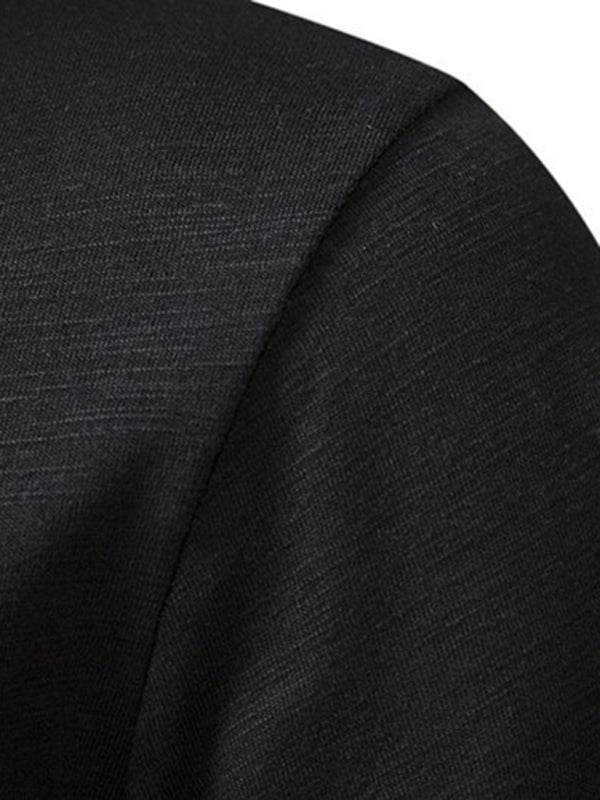 Herren Henley Casual Fashion Basic Kurzarm-T-Shirt - FreeWave Fashion 