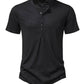 Herren Henley Casual Fashion Basic Kurzarm-T-Shirt - FreeWave Fashion 