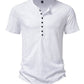 Herren Henley Casual Fashion Basic Kurzarm-T-Shirt - FreeWave Fashion 