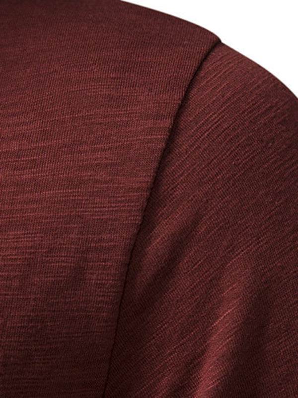 Herren Henley Casual Fashion Basic Kurzarm-T-Shirt - FreeWave Fashion 