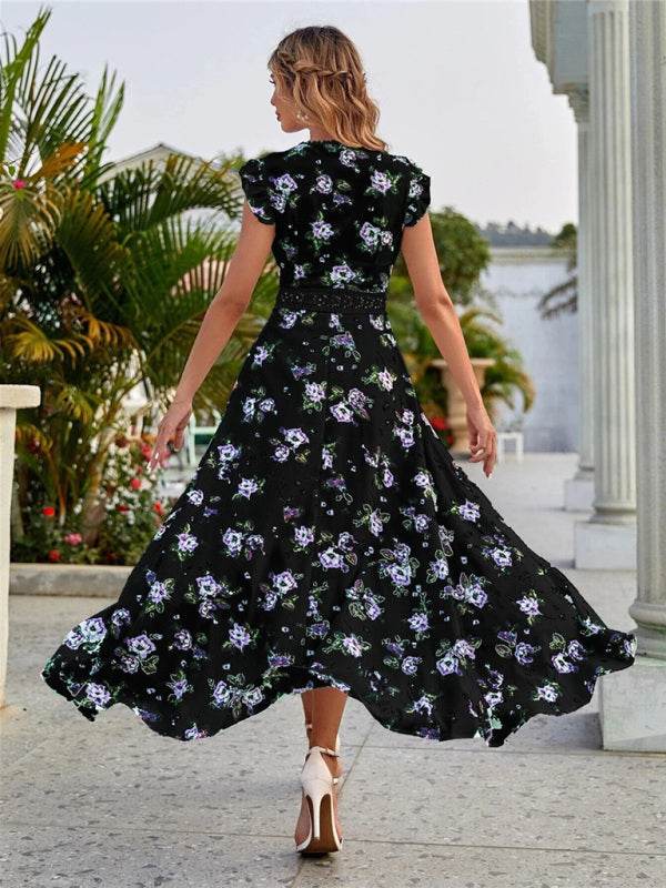 Swing-Rockkleid mit Spitzentaille - FreeWave Fashion 