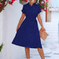 Elegantes, lässiges Hemdkleid mit Knopfleiste und Taillenschnürung - FreeWave Fashion 
