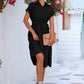 Elegantes, lässiges Hemdkleid mit Knopfleiste und Taillenschnürung - FreeWave Fashion 