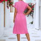 Elegantes, lässiges Hemdkleid mit Knopfleiste und Taillenschnürung - FreeWave Fashion 