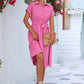 Elegantes, lässiges Hemdkleid mit Knopfleiste und Taillenschnürung - FreeWave Fashion 