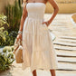 Einfarbiges Tube-Top-Kleid - FreeWave Fashion 