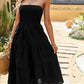 Einfarbiges Tube-Top-Kleid - FreeWave Fashion 