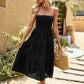 Einfarbiges Tube-Top-Kleid - FreeWave Fashion 