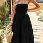 Einfarbiges Tube-Top-Kleid - FreeWave Fashion 