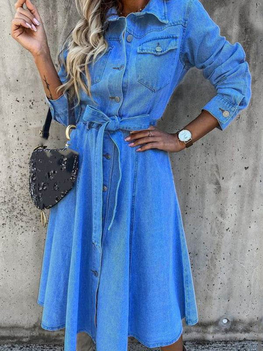 Denim-Kleid - FreeWave Fashion 
