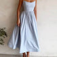 Sexy Damenkleid mit U-Ausschnitt und plissierten Hosenträgern - FreeWave Fashion 