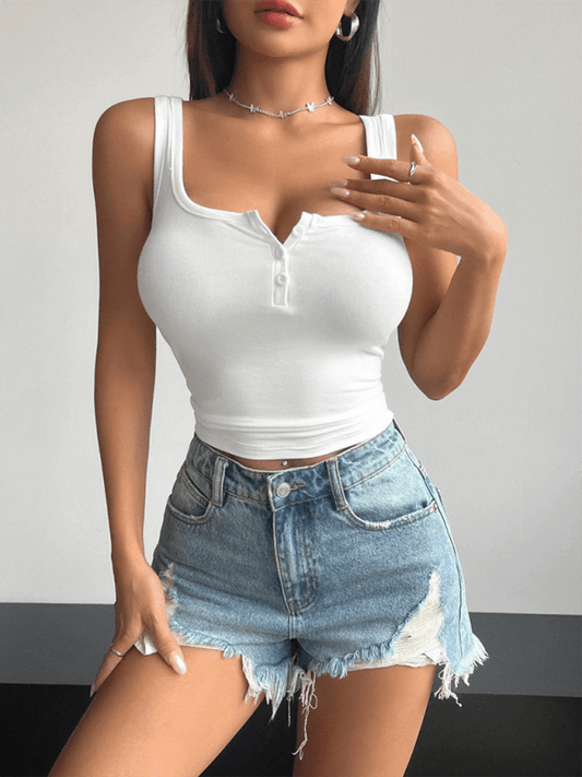 Frühling und Sommer Temperament schlank einfarbig - FreeWave Fashion 