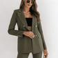 Zweireihiger einfarbiger Modeblazer - FreeWave Fashion 