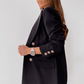 Zweireihiger einfarbiger Modeblazer - FreeWave Fashion 