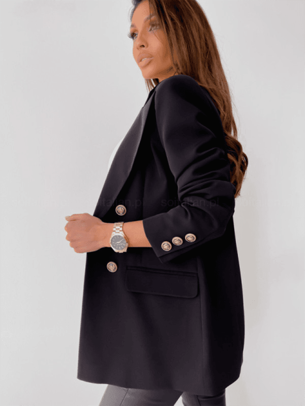 Zweireihiger einfarbiger Modeblazer - FreeWave Fashion 