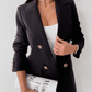 Zweireihiger einfarbiger Modeblazer - FreeWave Fashion 