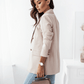 Zweireihiger einfarbiger Modeblazer - FreeWave Fashion 