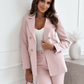 Zweireihiger einfarbiger Modeblazer - FreeWave Fashion 