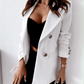 Zweireihiger einfarbiger Modeblazer - FreeWave Fashion 
