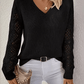 Langarm Einfarbig Casual Top - FreeWave Fashion 
