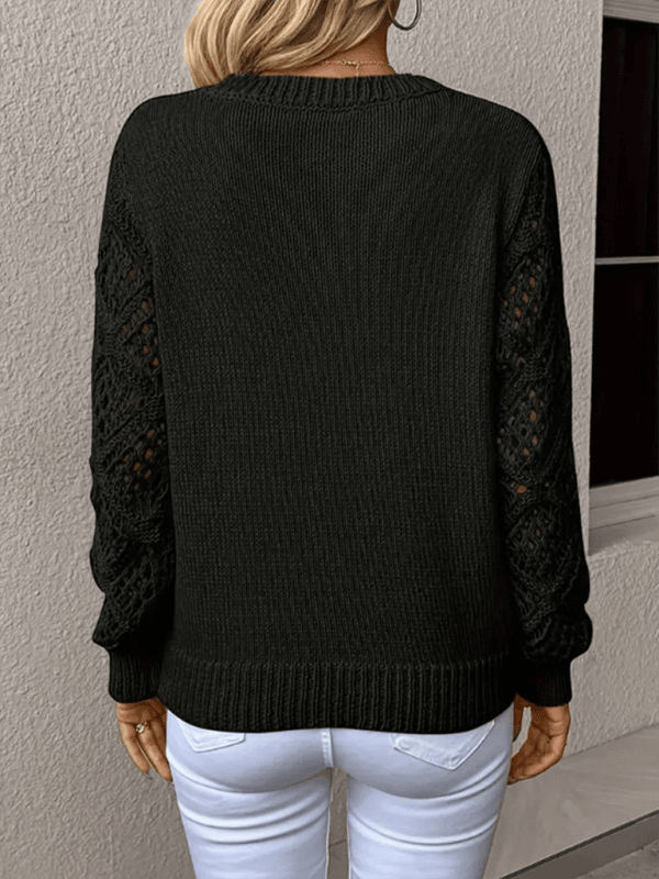 Langarm Einfarbig Casual Top - FreeWave Fashion 