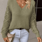Langarm Einfarbig Casual Top - FreeWave Fashion 