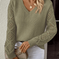 Langarm Einfarbig Casual Top - FreeWave Fashion 