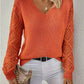 Langarm Einfarbig Casual Top - FreeWave Fashion 