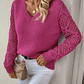 Langarm Einfarbig Casual Top - FreeWave Fashion 