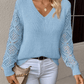 Langarm Einfarbig Casual Top - FreeWave Fashion 